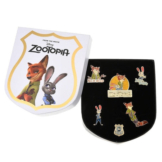 Zootopia Judy Hopps & Nick Wilde Pin Set at Disney Store Japan