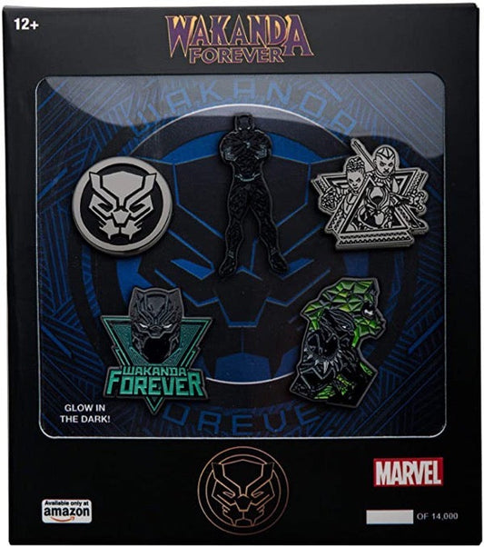 Black Panther Wakanda Forever Pin Set at Amazon