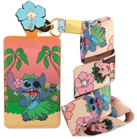 Loungefly Lilo & Stitch Hula Cardholder Lanyard