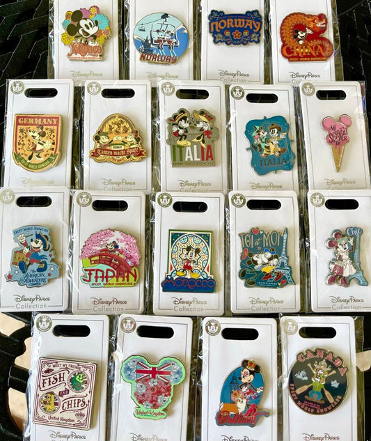 New EPCOT World Showcase Open Edition Pin Collection at WDW