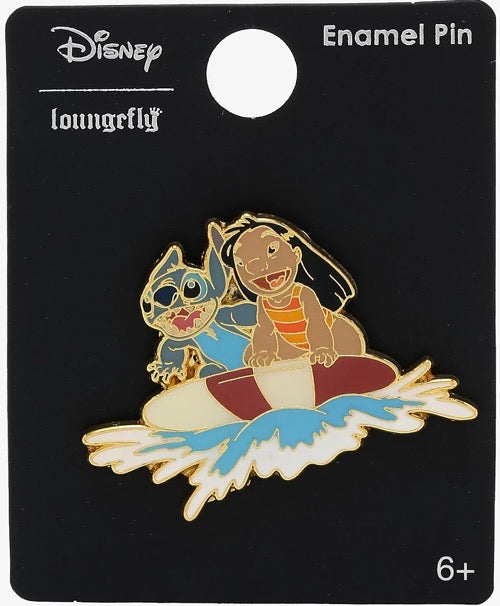 Lilo & Stitch Surfing BoxLunch Disney Pin