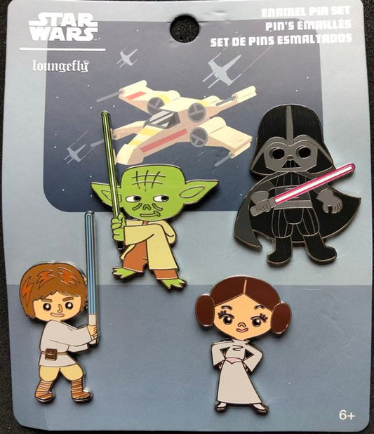 Star Wars Chibi Pin Set by Loungefly