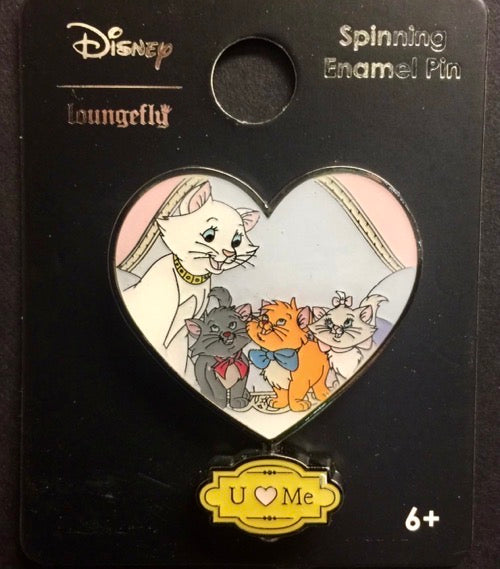 The Aristocats I Love You Spinner BoxLunch Disney Pin