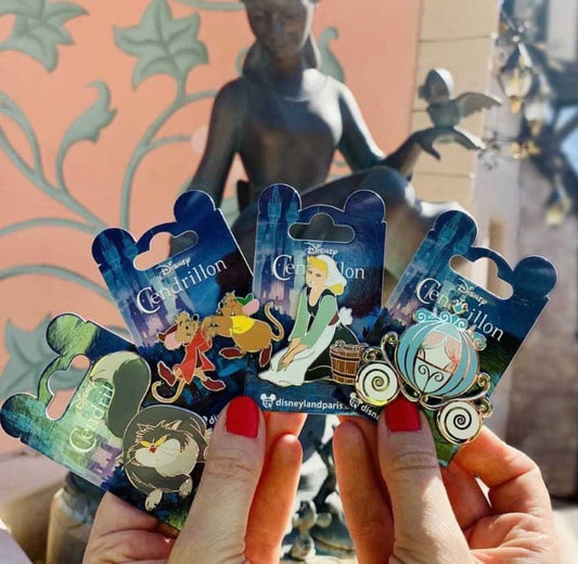 Cinderella Open Edition Pins at Disneyland Paris