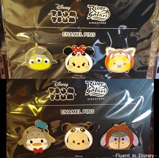 Disney Tsum Tsum Pin Sets at River Safari Singapore