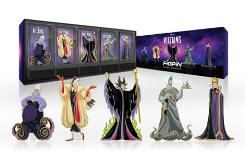 Disney Villains Limited Edition FiGPiN Gold Plated Box Set