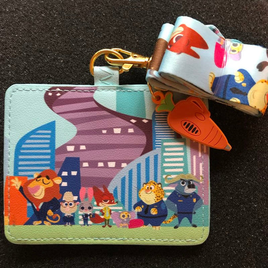 Disney Zootopia Loungefly Cardholder Lanyard