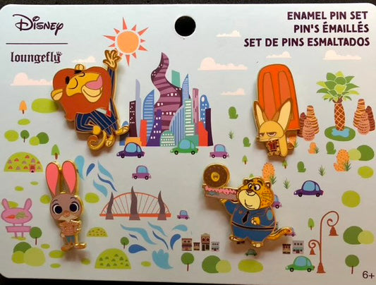 Disney Zootopia Pin Set by Loungefly