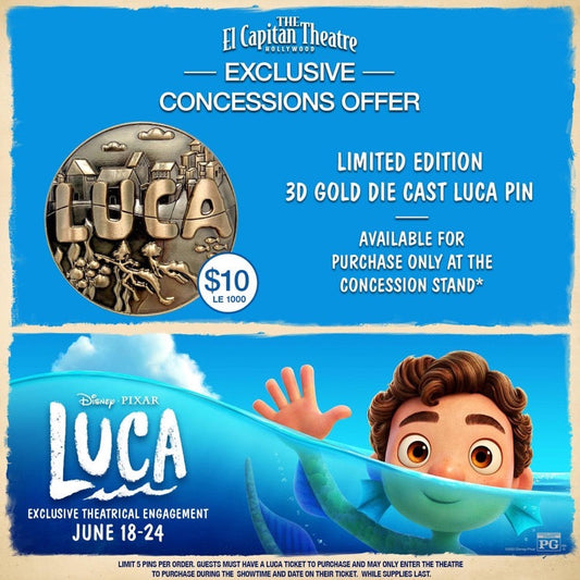 Disney Pixar Luca Pin at El Capitan Theatre