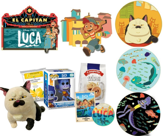 Luca Online Pin Release at Disney Studio Store Hollywood