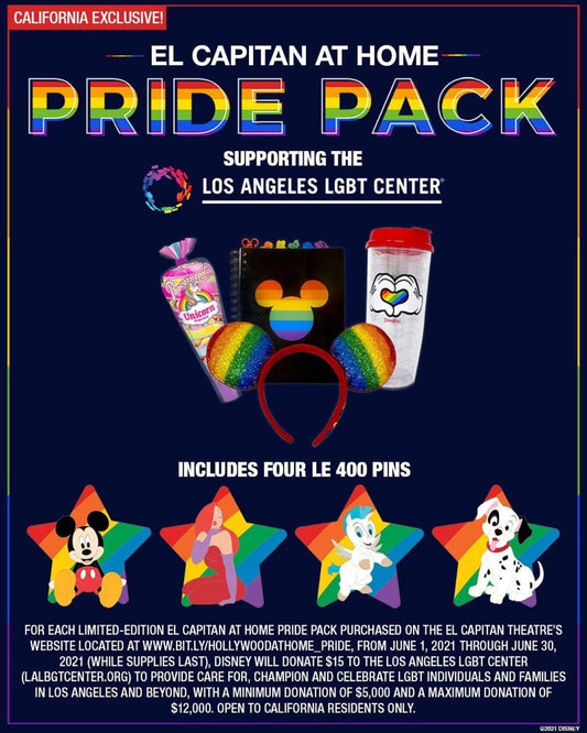 Pride 2021 Online Pin Release at Disney Studio Store Hollywood