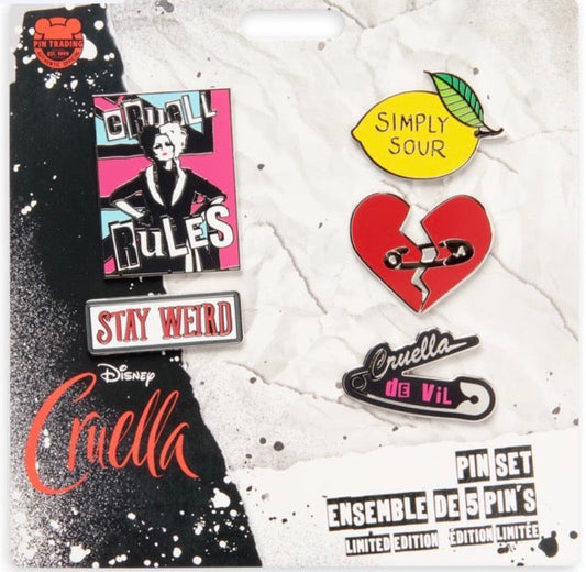 Cruella Live Action Pin Set at shopDisney
