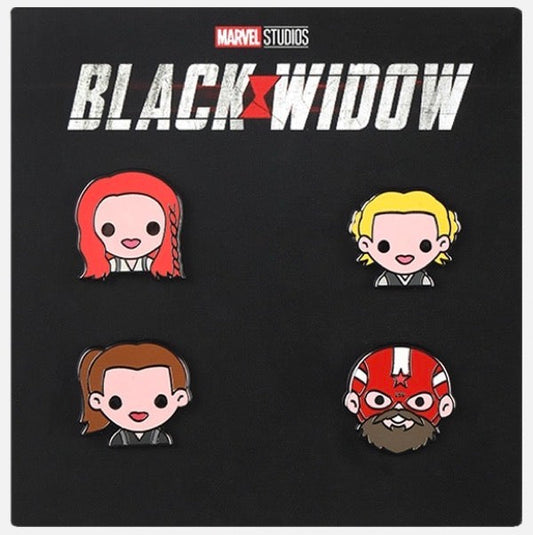 Marvel Black Widow Emoji Pin Set at Disney Movie Insiders