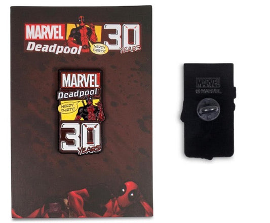 Marvel Deadpool "Nerdy Thirty" Anniversary Pin at Toynk