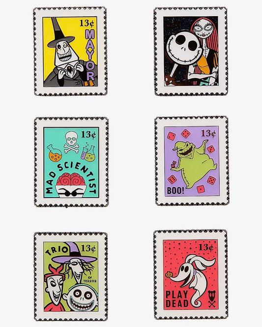 The Nightmare Before Christmas Stamps Blind Box Pins at Hot Topic