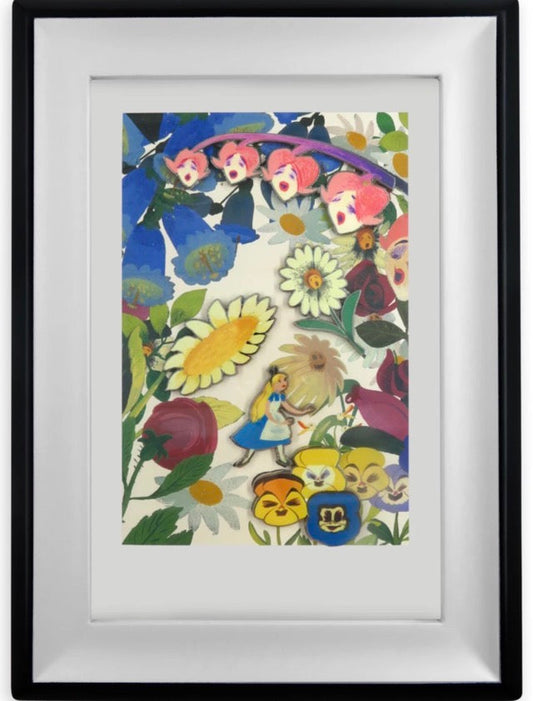 Alice in Wonderland by Mary Blair Framed Pin Set