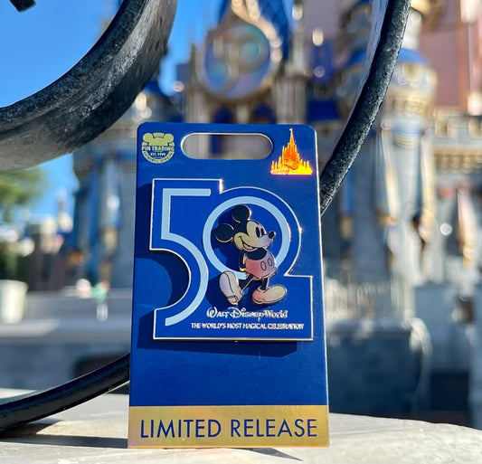 First Walt Disney World 50th Anniversary Pin - Castle