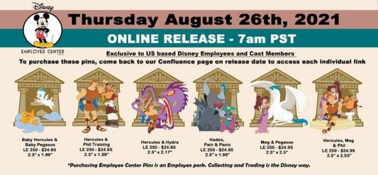 Hercules Pin Series at Disney Employee Center