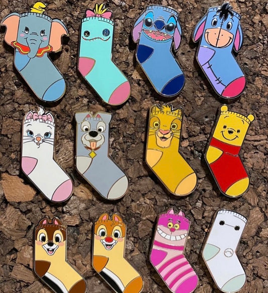 Magic Prize Sock Pins - Hong Kong Disneyland