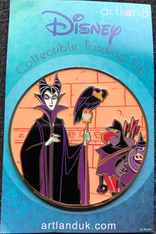 Maleficent and Diablo ArtLand Disney Pin