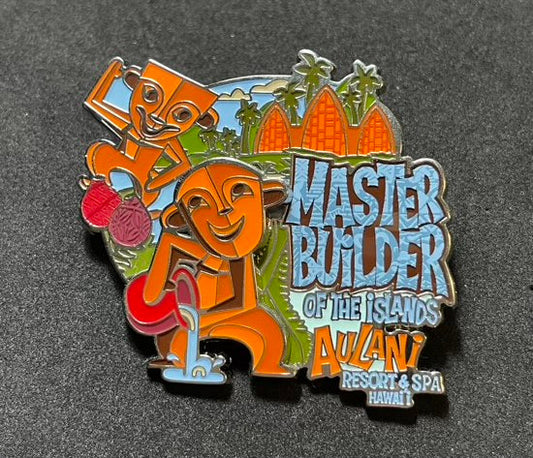 Menehune Master Builder of the Islands Aulani Resort Disney Pin