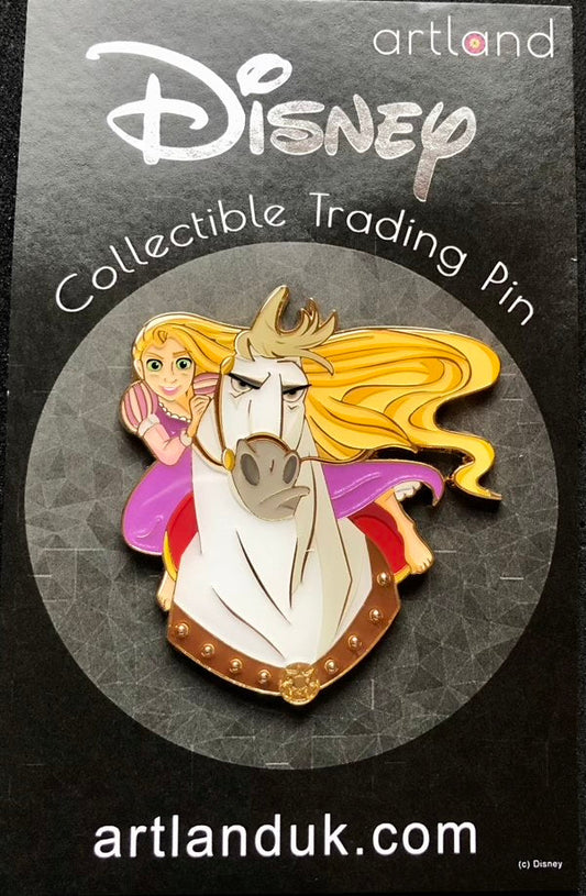 Rapunzel and Maximus ArtLand Disney Pin