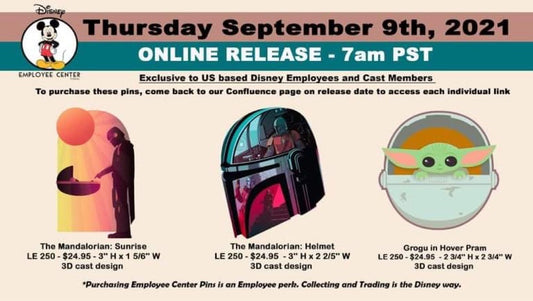 Star Wars The Mandalorian Pin Series at Disney Employee Center