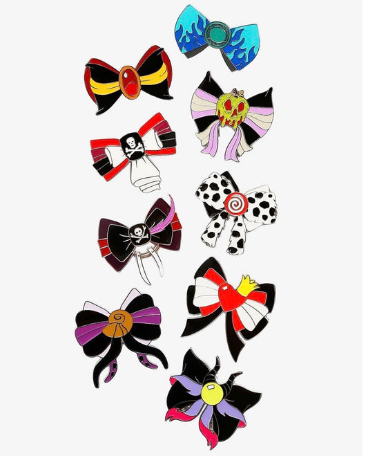 Disney Villains Character Bows Blind Box Pin Set at BoxLunch