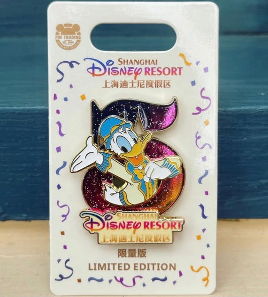 Donald Duck Shanghai Disney Resort 5th Anniversary Pin