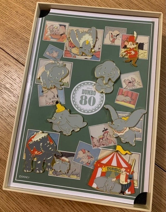 Dumbo 80th Anniversary Pin Set at Disney Store Japan
