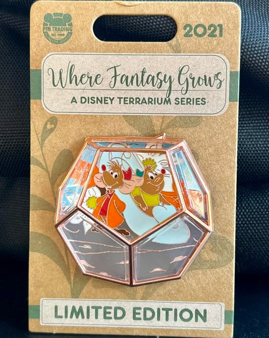 Jaq and Gus Cinderella Terrarium Disney Pin