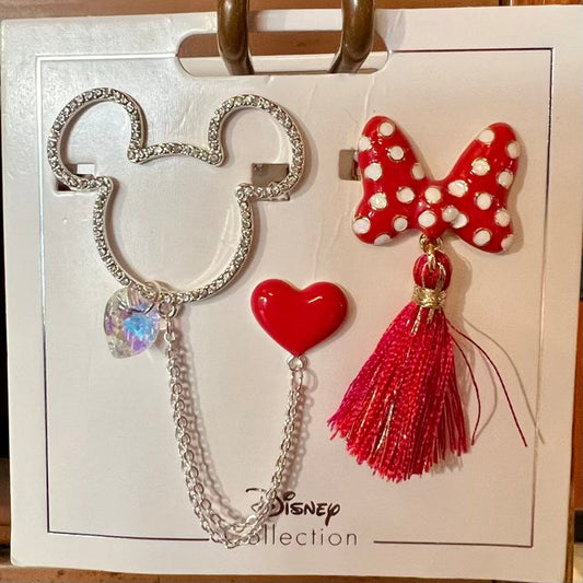 Minnie Mouse Dangle & Tassel Pin Set at Disney Parks