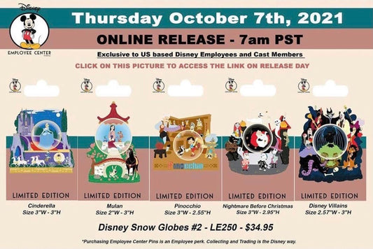 Snow Globes #2 Pin Series at Disney Employee Center
