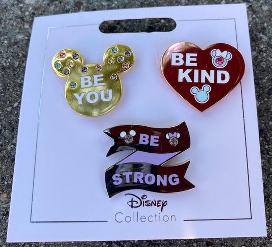 Disney Be You Quotes Flair Pin Set