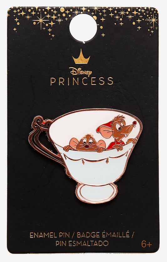 Disney Cinderella Jaq & Gus Teacup Pin at BoxLunch