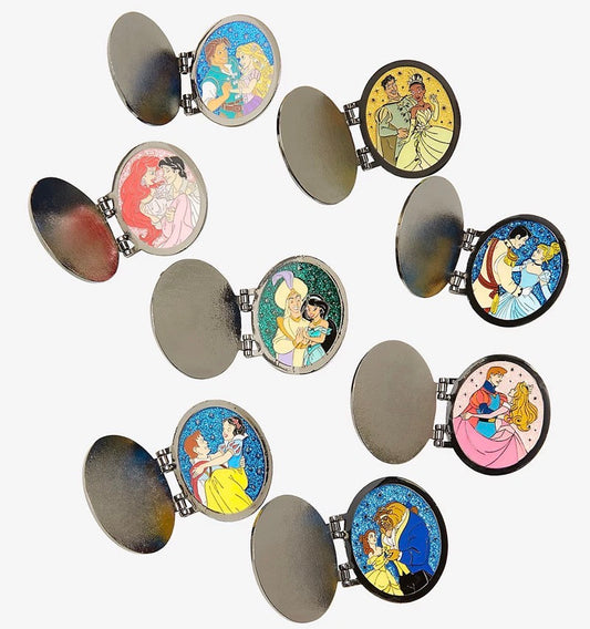Disney Couple Portraits Locket Blind Box Pin Set
