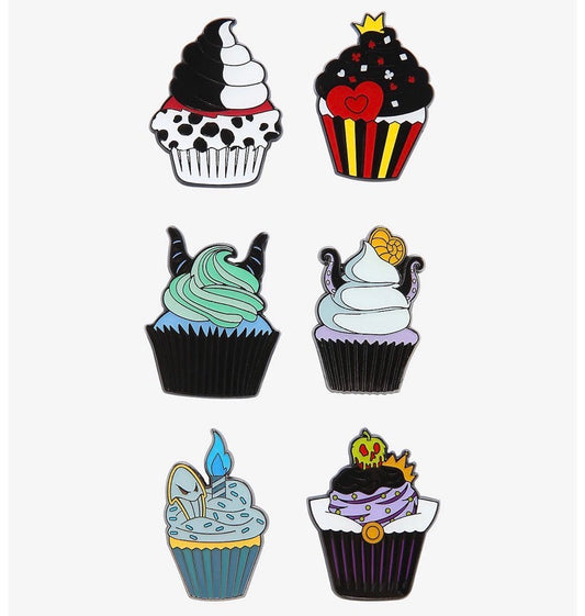 Disney Villains Cupcake Blind Box Disney Pins at Hot Topic