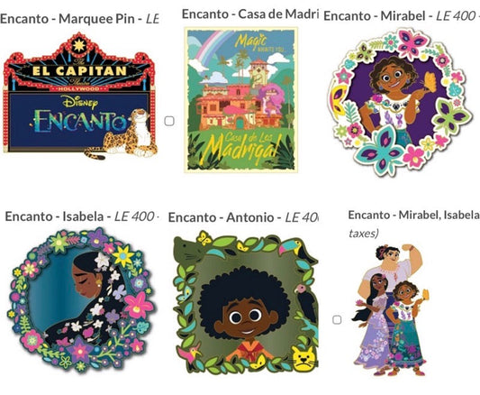 Encanto Disney Studio Store Hollywood Pins