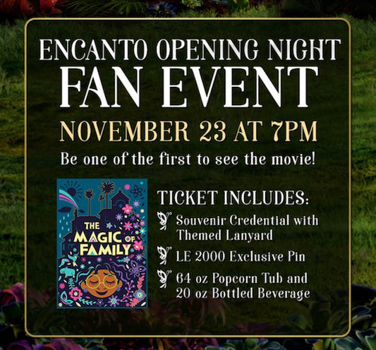 Encanto Opening Night Fan Event Pin at Disney Studio Store Hollywood