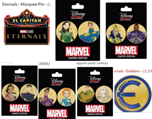 Marvel Studios Eternals DSSH Pins