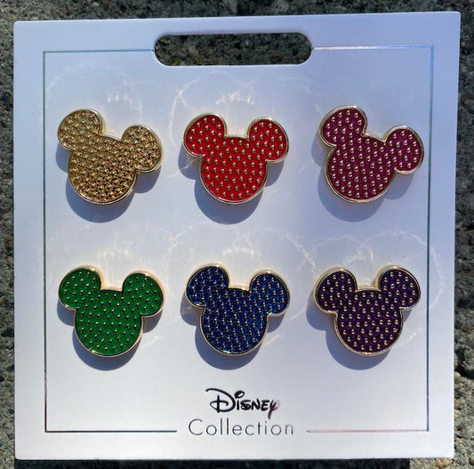 Mickey Mouse Multicolor Logo Pin Set at Disney Parks