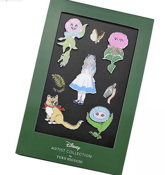 Alice in Wonderland Artist Collection Pin Set at Disney Store Japan