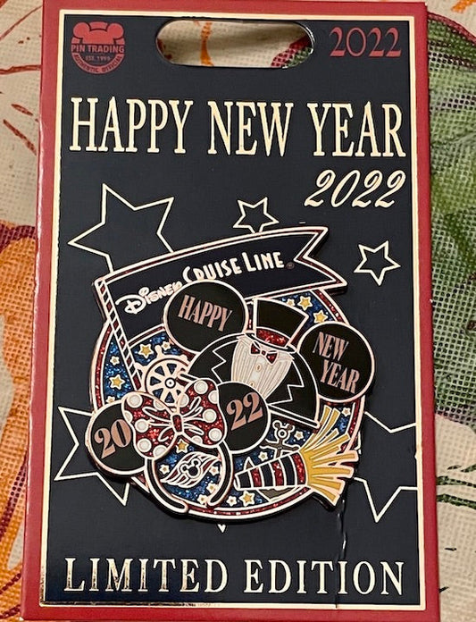 Disney Cruise Line Happy New Year 2022 Pin