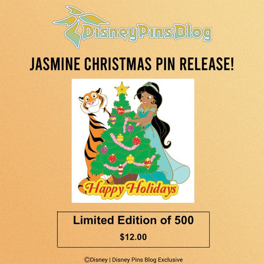 Jasmine Christmas Pin Release – Disney Pins Blog Exclusive