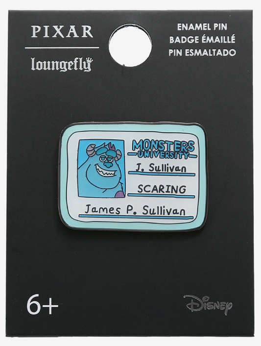 Monster's University Sulley's ID Card Pin at BoxLunch