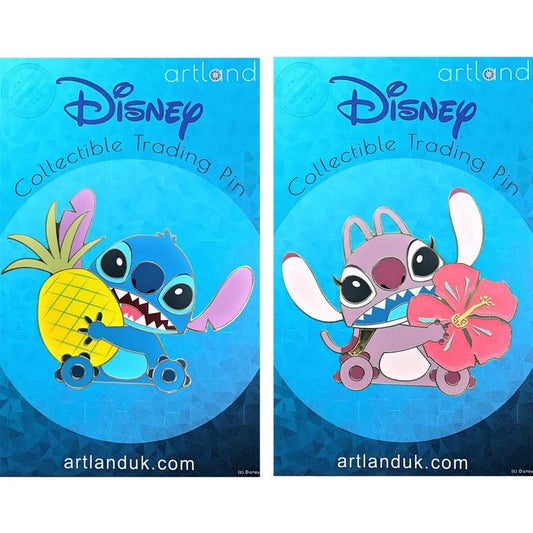 Pineapple Stitch and Hibiscus Angel ArtLand Disney Pins