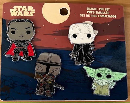 Mandalorian Funko Pop! Walmart Pin Set