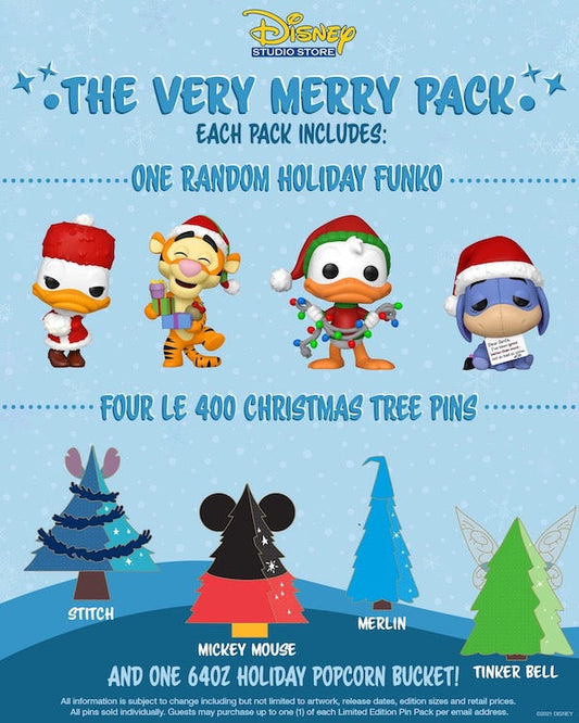 The Very Merry Pack Holiday Tree Online Pin Release at Disney Studio Store Hollywood