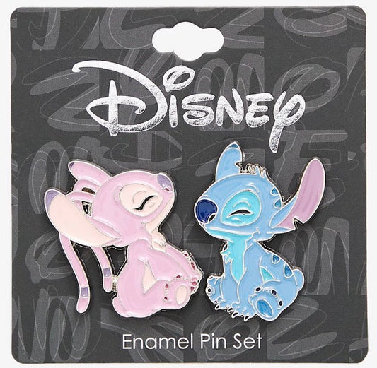 Angel & Stitch Smiles BoxLunch Pin Set