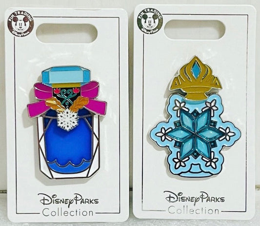 Anna & Elsa Perfume Bottle Pins at Shanghai Disneyland